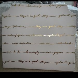 HEADBOARD: Twin XL could also fit twin